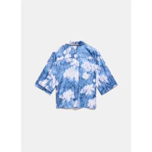 Mint Velvet Blue Abstract Floral Print Shirt